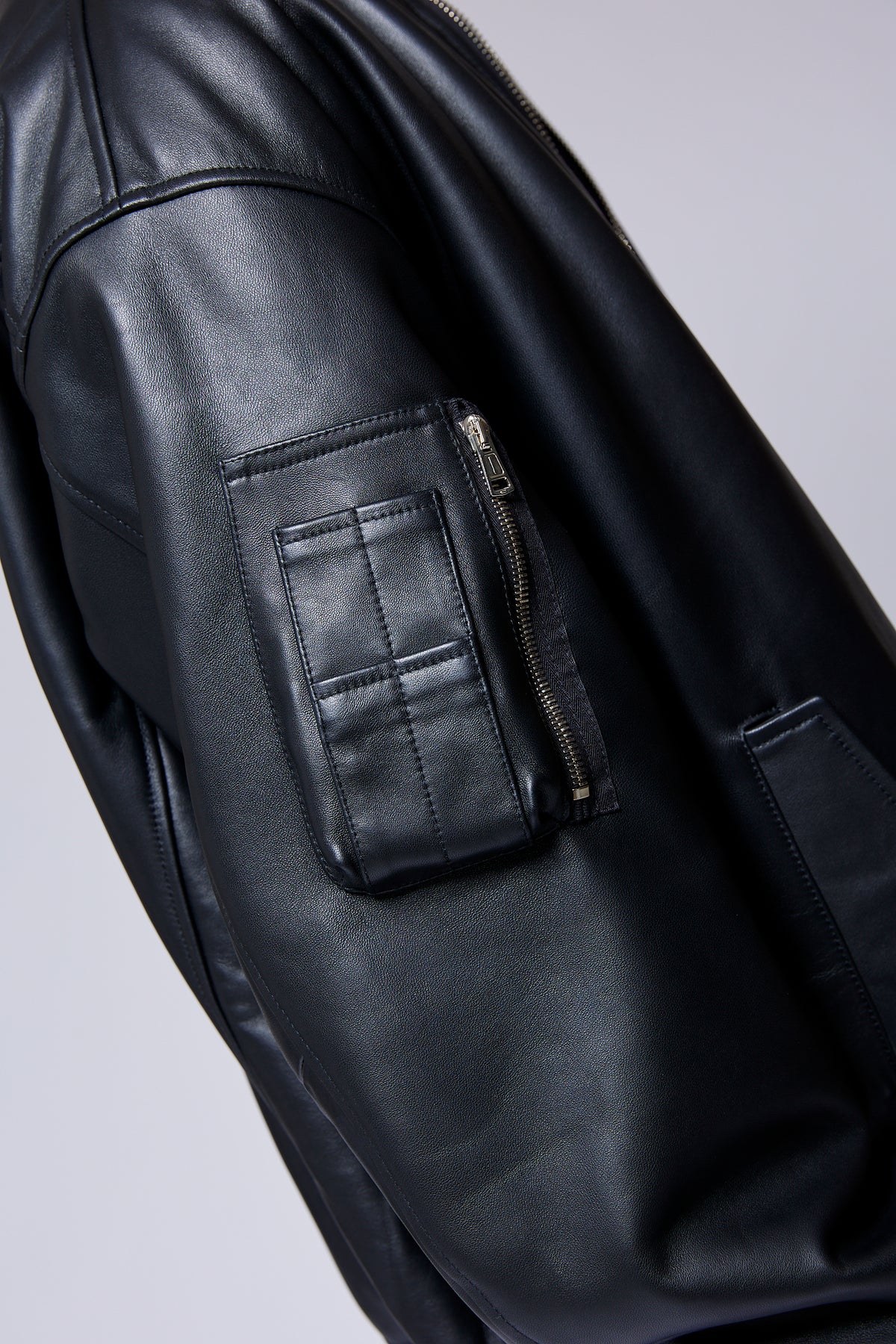 Noarque lamb leather MA-1 JKT by. FUTURE