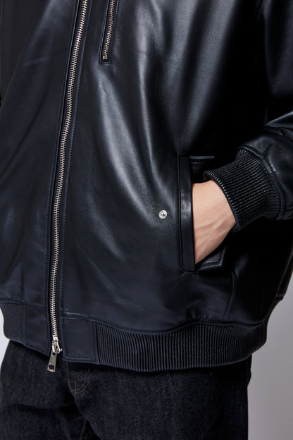 Noarque lamb leather MA-1 JKT by. FUTURE
