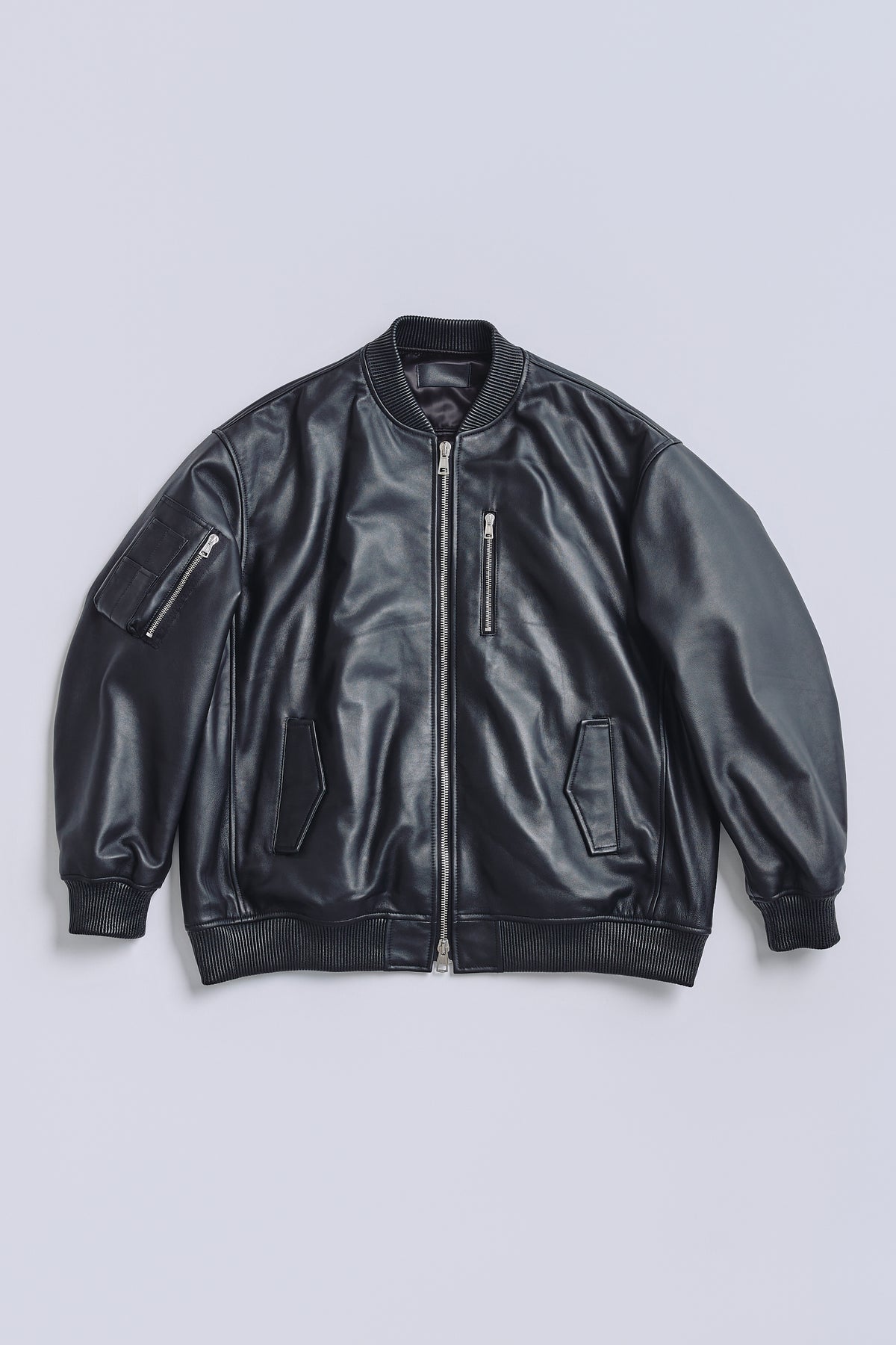 Noarque lamb leather MA-1 JKT by. FUTURE