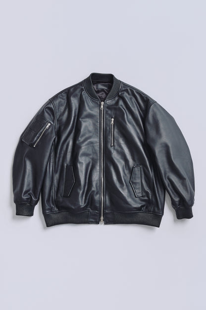 Noarque lamb leather MA-1 JKT by. FUTURE