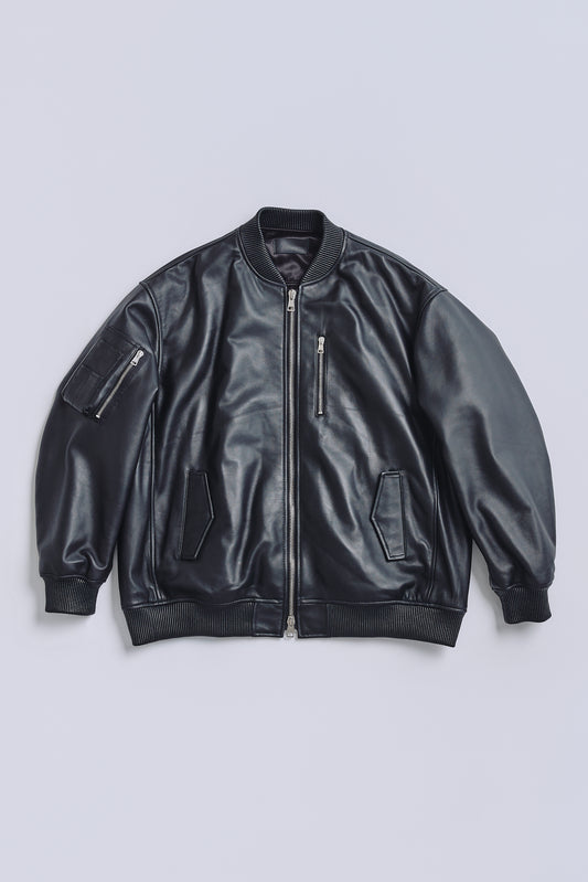 Noarque lamb leather MA-1 JKT by. FUTURE